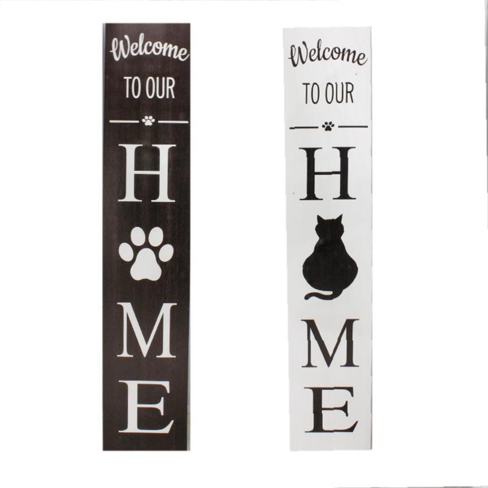 PORCH SIGN PET HOME. 2 of them